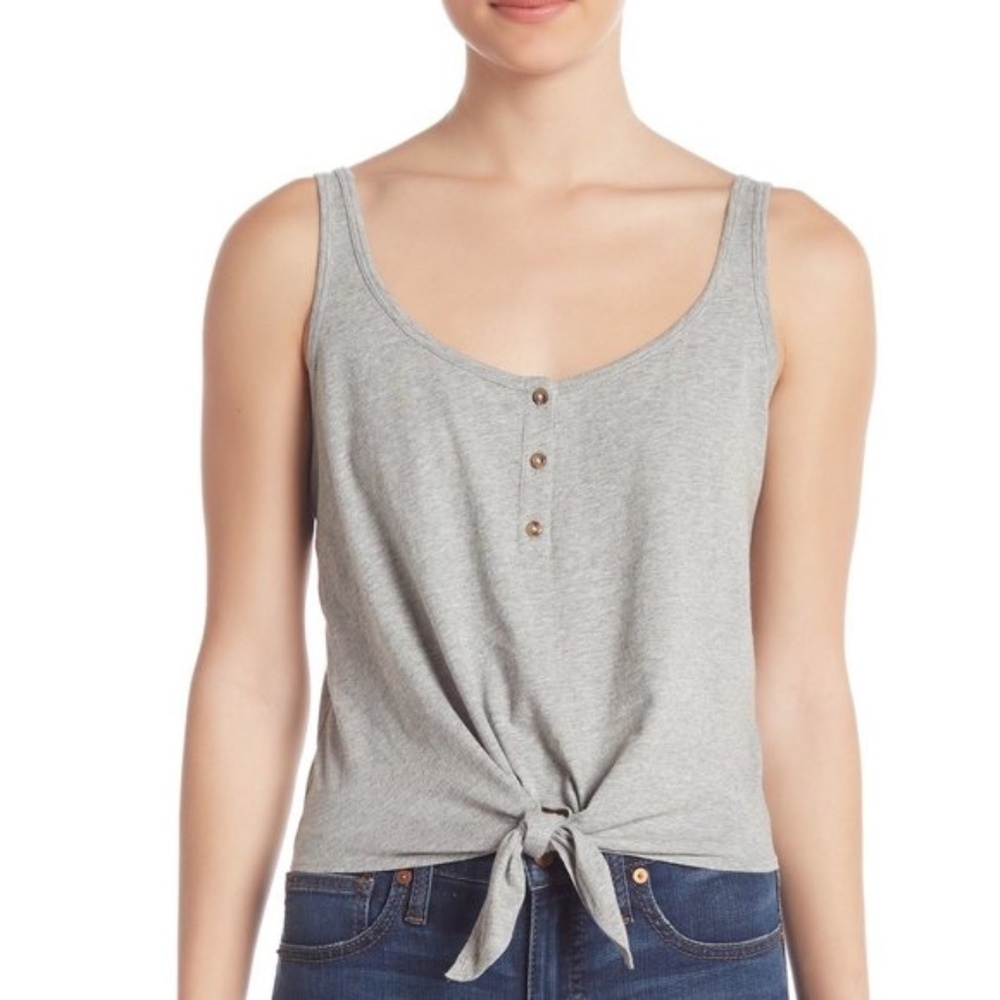 Abound Tie Front Tank Top